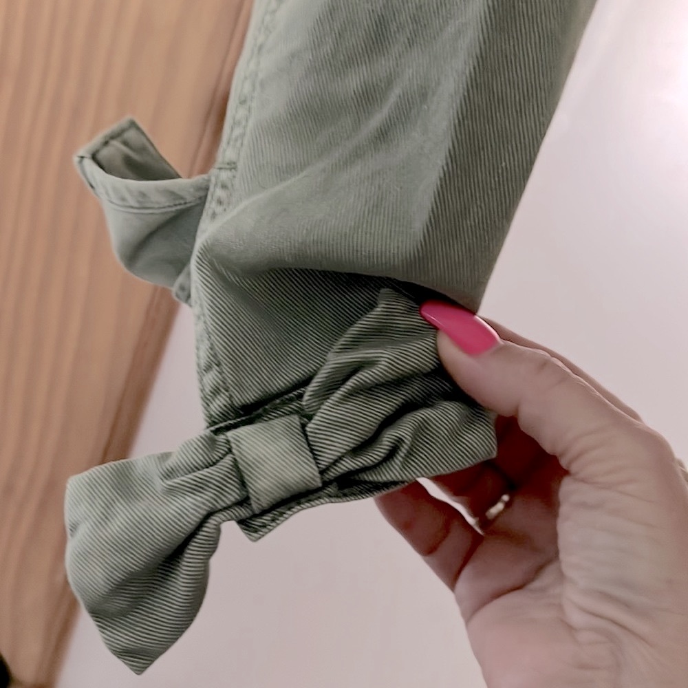 LoveShackFancy X Gap Ruffle Crop Utility Jacket - Picture 4 of 11